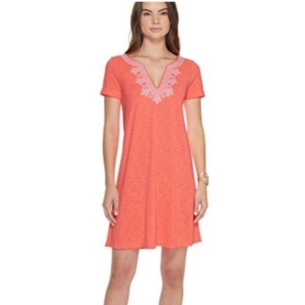 Lilly Pulitzer Coral Reef Embroidered Dress